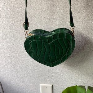 Croc Heart Crossbody Bag